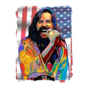 Bob Seger Silver Bullet Band Rock Music Poster Print Wall Art 13x19